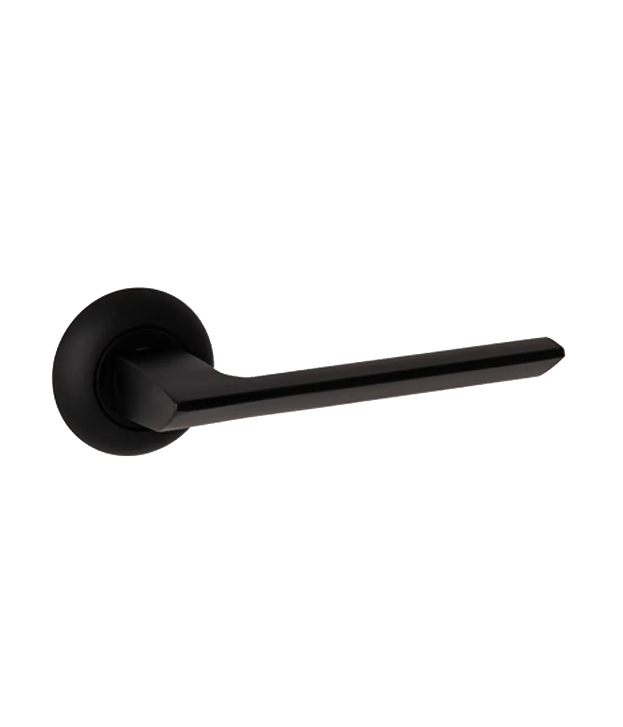 Ручка дверная Code Deco на круглом основании H-14105-A-BLM черная TD185869